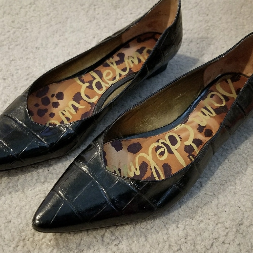 Sam Edelman pointed flats leopard